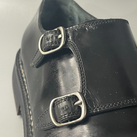 Sutor Mantellassi Black Leather Double Monk Strap Dress Shoes, Size 9.5 main image 11